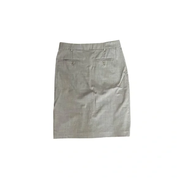 Theory Wool Blend Gray Pleated Skirt Size US 2 - Picture 7 of 9